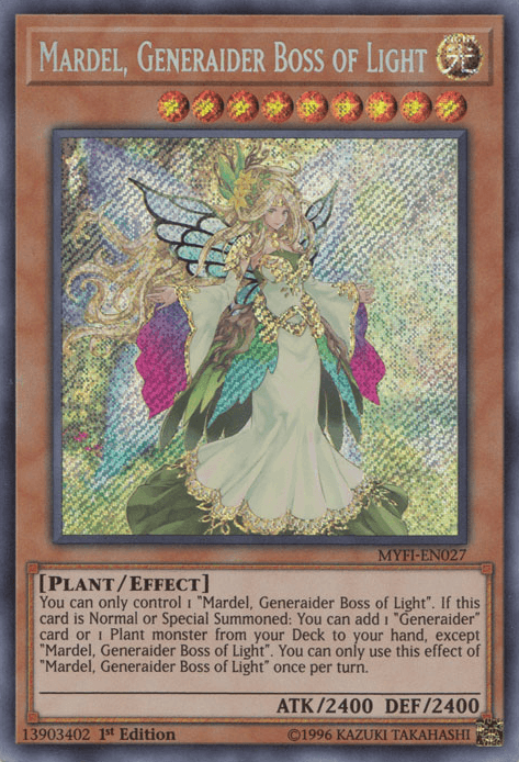 Mardel, Generaider Boss of Light [MYFI-EN027] Secret Rare - Josh's Cards