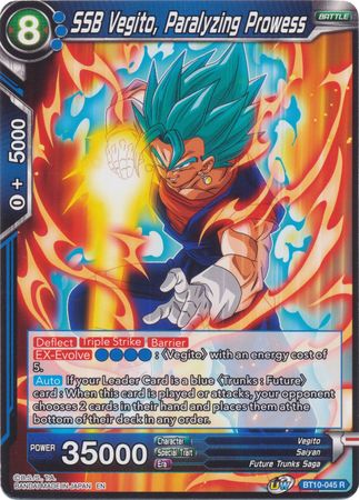 SSB Vegito, Paralyzing Prowess (BT10-045) [Rise of the Unison Warrior] Parallel Foil
