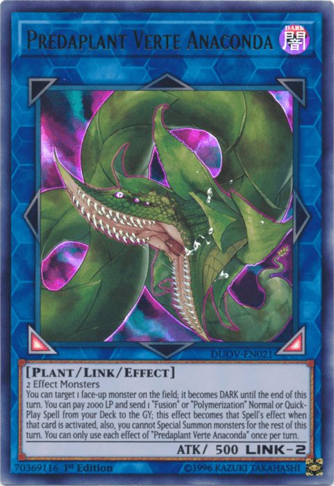 Predaplant Verte Anaconda [DUOV-EN021] Ultra Rare - Josh's Cards