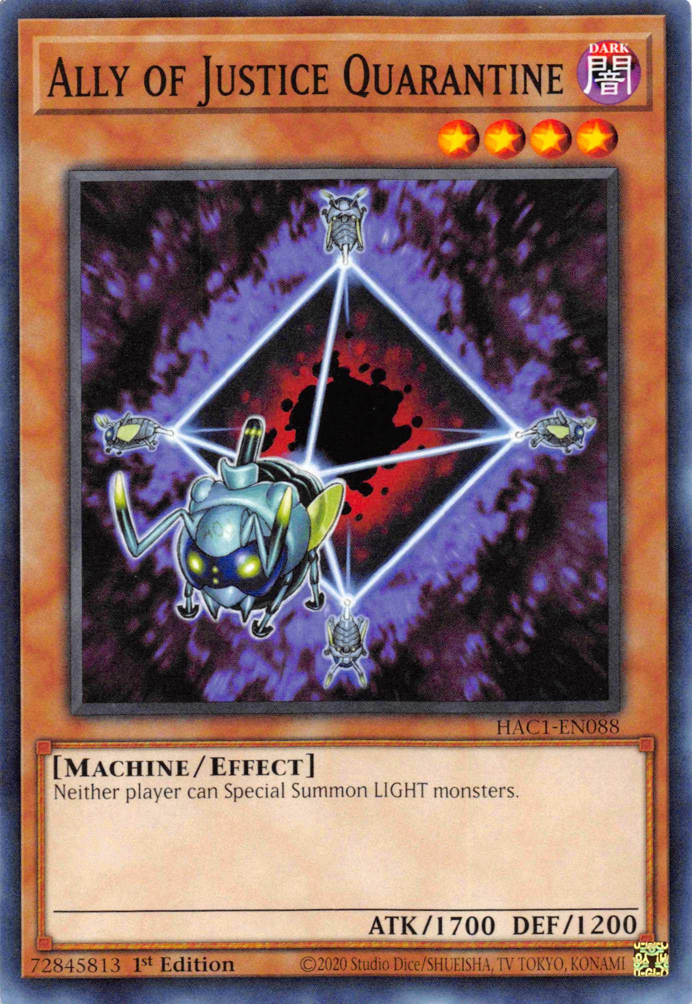 Ally of Justice Quarantine [HAC1-EN088] Common - Josh's Cards