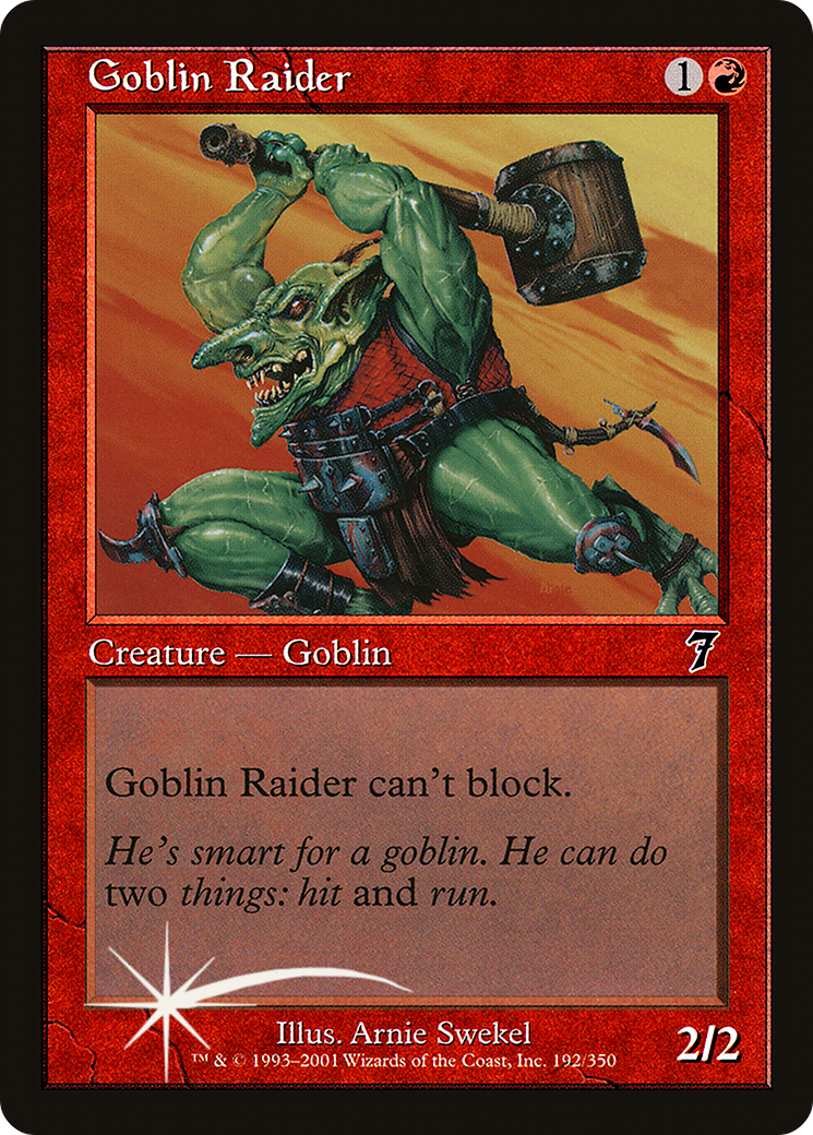 Goblin Raider [Seventh Edition] Foil