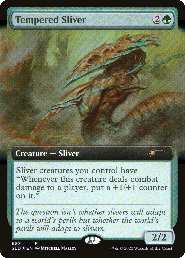 Tempered Sliver (SLD-657) - Secret Lair Drop: (Extended Art) Foil