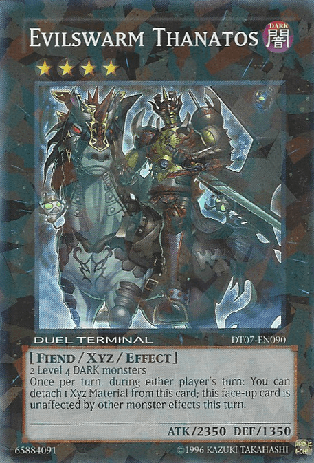 Evilswarm Thanatos [DT07-EN090] Super Rare - Josh's Cards