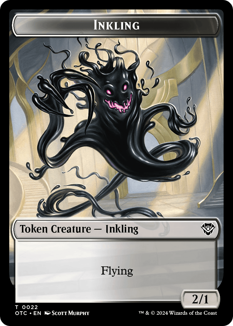 Inkling // Treasure Double-Sided Token [Outlaws of Thunder Junction Commander Tokens] - Josh's Cards