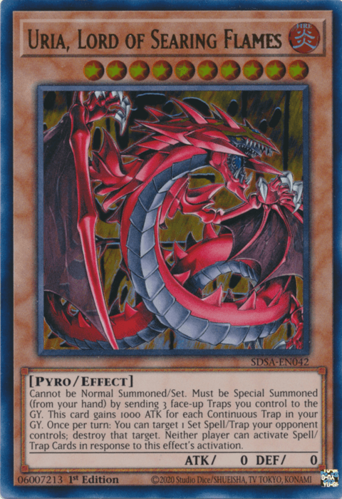 Uria, Lord of Searing Flames [SDSA-EN042] Ultra Rare - Josh's Cards