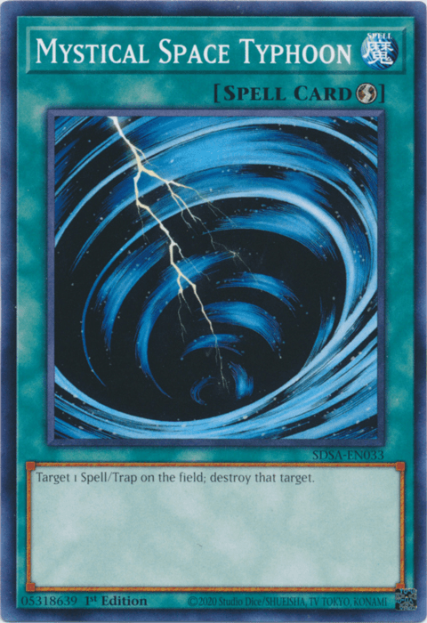 Mystical Space Typhoon [SDSA-EN033] Common - Josh's Cards