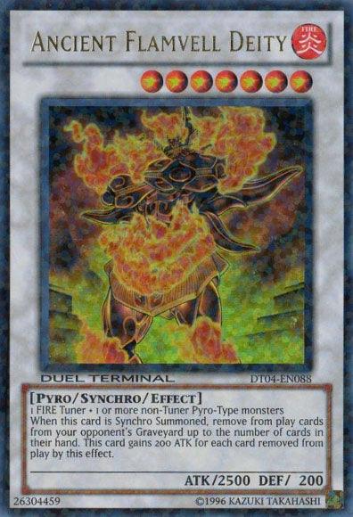 Ancient Flamvell Deity [DT04-EN088] Ultra Rare - Josh's Cards