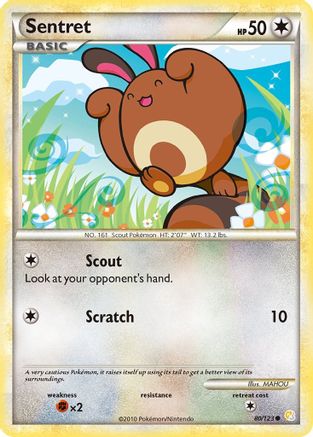 Sentret 080/123 - HeartGold SoulSilver
