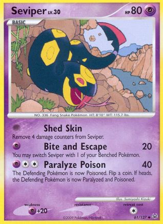 Seviper 061/127 - Platinum Reverse Holofoil