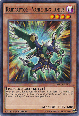 Raidraptor - Vanishing Lanius [MP15-EN201] Common - Josh's Cards