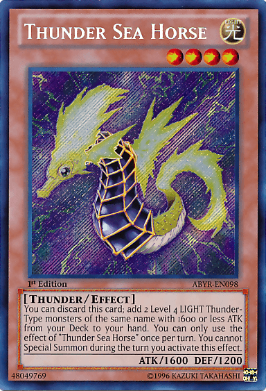 Thunder Sea Horse [ABYR-EN098] Secret Rare - Josh's Cards