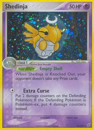 Shedinja 014/107 - Deoxys Holofoil