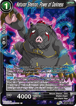 Naturon Shenron, Power of Darkness (BT14-138) [Cross Spirits] Parallel Foil