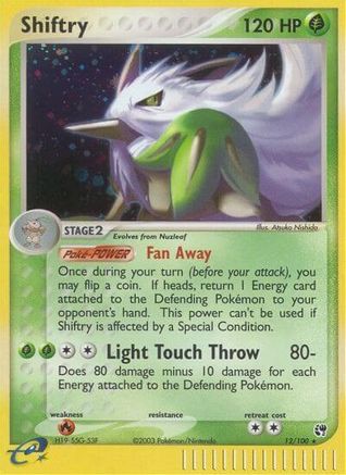 Shiftry 012/100 - Sandstorm Reverse Holofoil