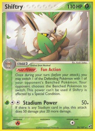 Shiftry 025/107 - Deoxys Reverse Holofoil