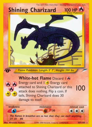 Pokemon: Shining Charizard Neo Destiny 107/105 - Heavy Play