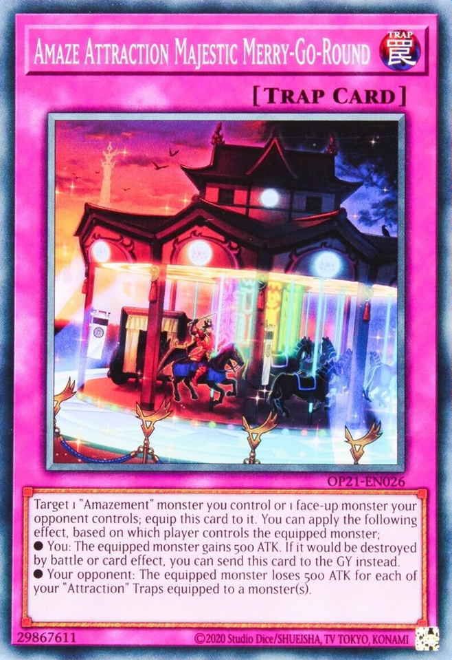 Amaze Attraction Majestic Merry-Go-Round (OP21-EN026) - OTS Tournament Pack 21 Unlimited
