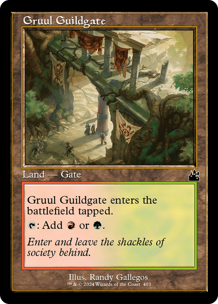 Gruul Guildgate (RVR-403) - Ravnica Remastered Foil