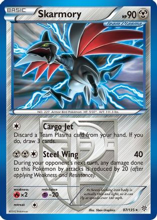 Skarmory (Team Plasma) 087/135 - Plasma Storm Reverse Holofoil