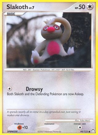 Slakoth 099/123 - Mysterious Treasures Reverse Holofoil