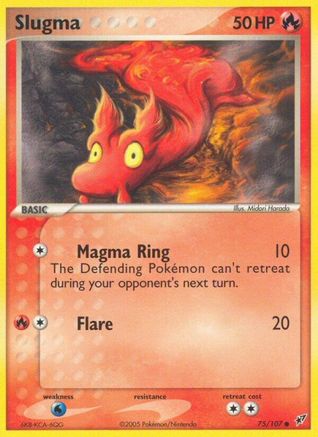 Slugma 075/107 - Deoxys - Reverse Holofoil
