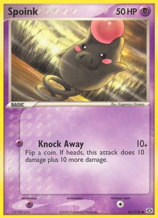 Spoink 065/106 - Emerald - Reverse Holofoil