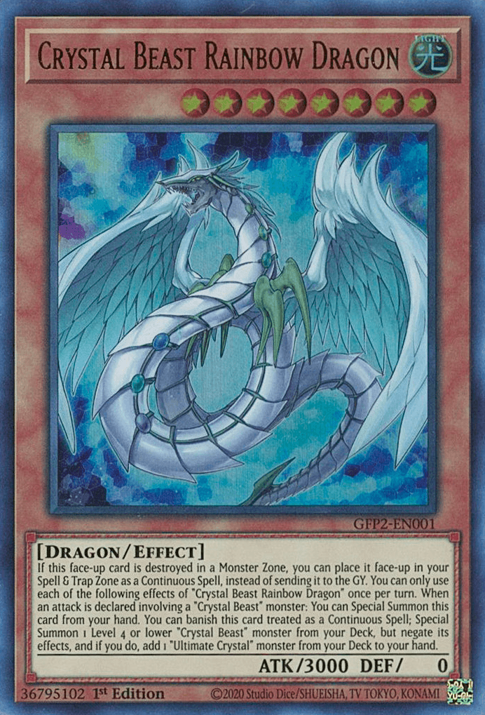 Crystal Beast Rainbow Dragon [GFP2-EN001] Ultra Rare - Josh's Cards