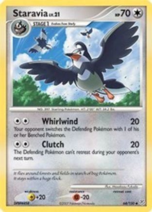 Staravia 064/130 - Diamond and Pearl Reverse Holofoil