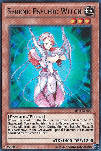 Serene Psychic Witch [AP03-EN004] Super Rare - Josh's Cards
