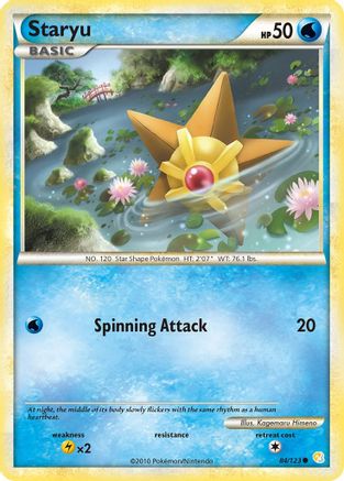 Staryu 084/123 - HeartGold SoulSilver Reverse Holofoil