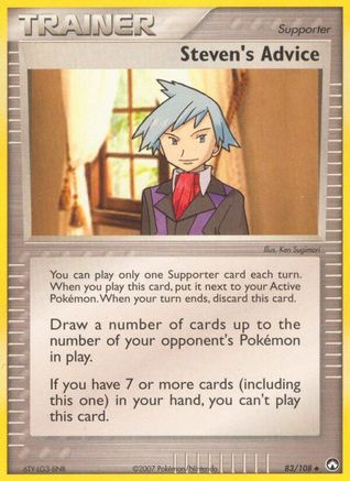 Steven's Advice 083/108 - Power Keepers - Reverse Holofoil