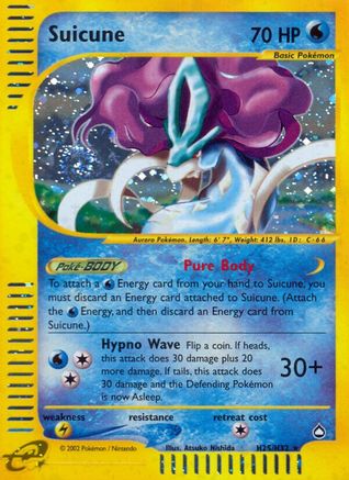 Suicune (H25) H25 - Aquapolis - Holofoil