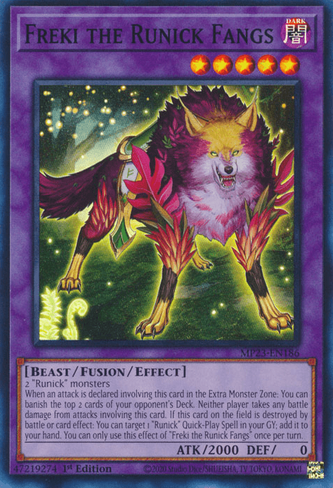 Freki the Runick Fangs [MP23-EN186] Super Rare - Josh's Cards