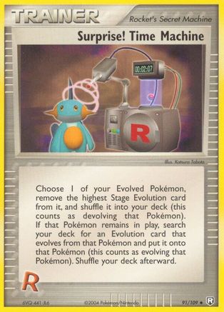 Surprise! Time Machine 091/109 - Team Rocket Returns Reverse Holofoil