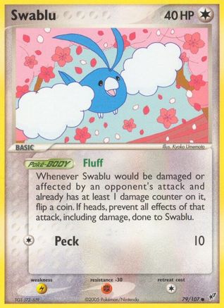 Swablu 079/107 - Deoxys - Reverse Holofoil