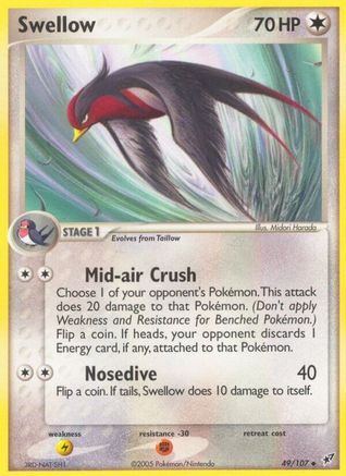 Swellow 049 - Deoxys - Reverse Holofoil