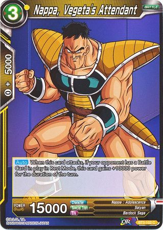 Nappa, Vegeta's Attendant (BT3-102) [Cross Worlds] Parallel Foil