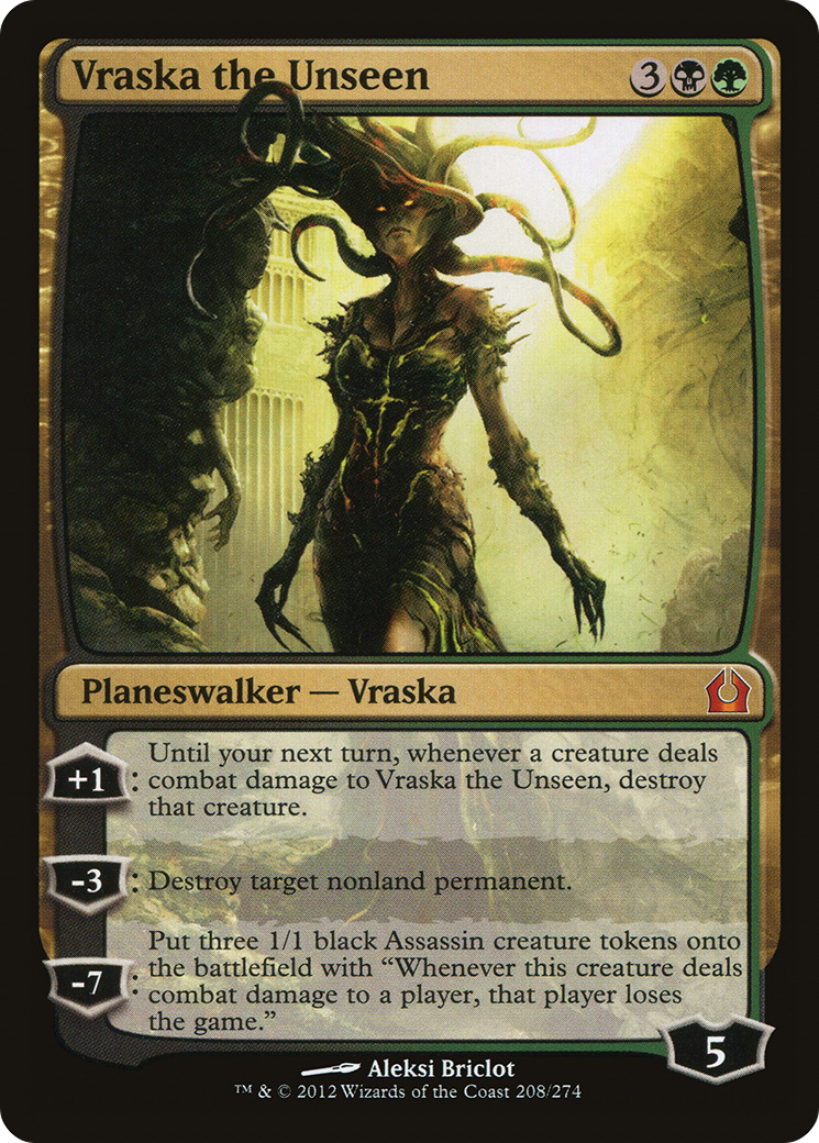 Vraska the Unseen (RTR-208) - Return to Ravnica Foil