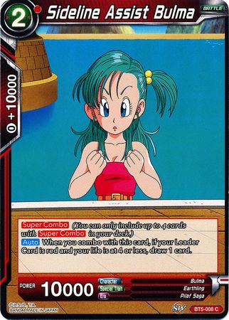 Sideline Assist Bulma (BT5-008) [Miraculous Revival] Parallel Foil