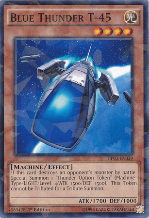 Blue Thunder T-45 [BP03-EN039] Shatterfoil Rare - Josh's Cards
