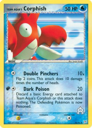 Team Aqua's Corphish 026/95 - Team Magma vs Team Aqua Reverse Holofoil