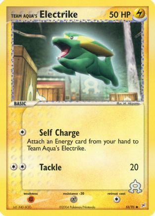 Team Aqua's Electrike 053/95 - Team Magma vs Team Aqua