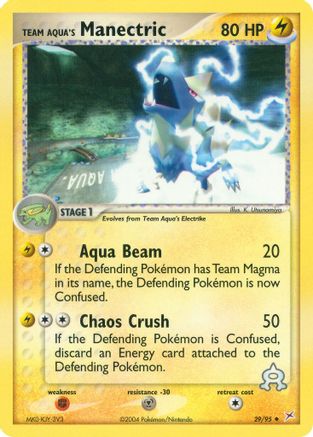 Team Aqua's Manectric 029/95 - Team Magma vs Team Aqua Reverse Holofoil