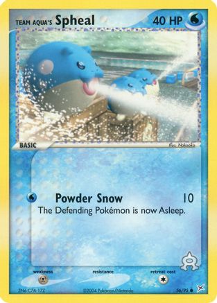 Team Aqua's Spheal 056/95 - Team Magma vs Team Aqua Reverse Holofoil