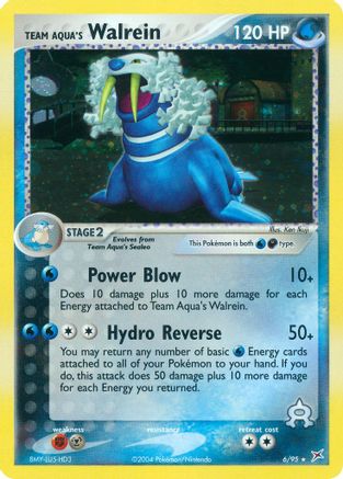 Team Aqua's Walrein 006/95 - Team Magma vs Team Aqua Holofoil