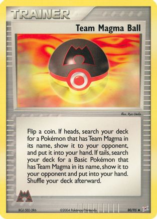 Team Magma Ball 080/95 - Team Magma vs Team Aqua Reverse Holofoil