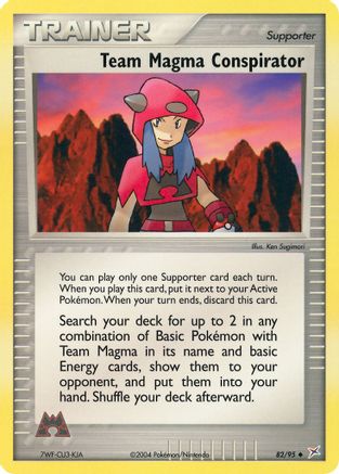 Team Magma Conspirator 082/95 - Team Magma vs Team Aqua Reverse Holofoil