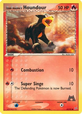Team Magma's Houndour 062/95 - Team Magma vs Team Aqua Reverse Holofoil