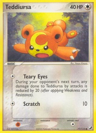 Teddiursa 077/115 - Unseen Forces - Reverse Holofoil