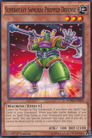 Superheavy Samurai Prepped Defense [BOSH-EN009] Common - Josh's Cards